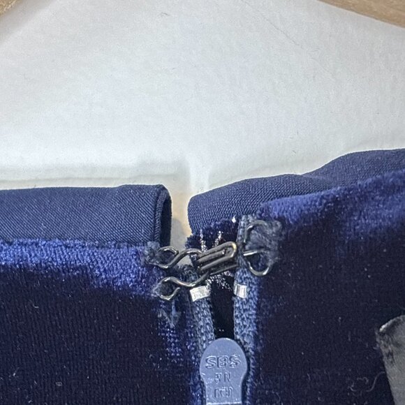 Modcloth x Collectif Zodiac Velvet Skater Whimsigoth Dress Navy Sz XXXS New - Picture 9 of 15